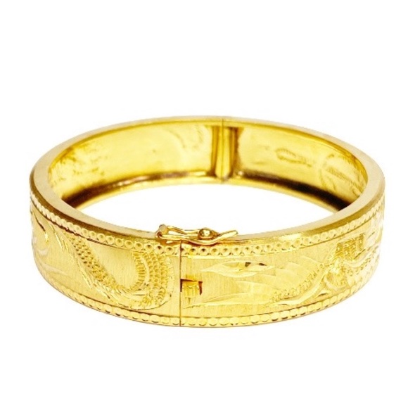 Jewelry 24k Pure Gold Bangle Bracelet Poshmark